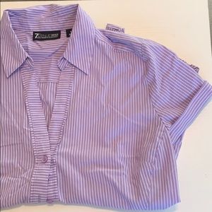 New York and Company Pinstripe Button Down